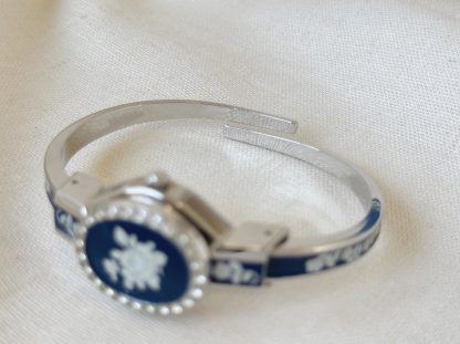 Gold Enamel Floral Women's Watch - Image 4